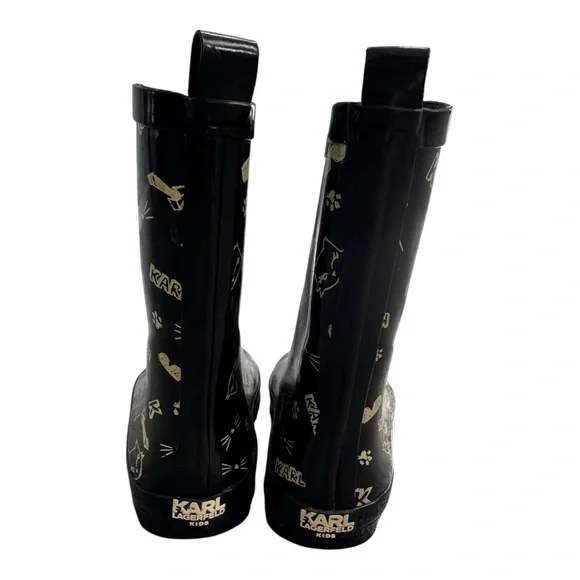 KARL LAGERFELD Kids Rain Boots Size 7 - Picture 3 of 6
